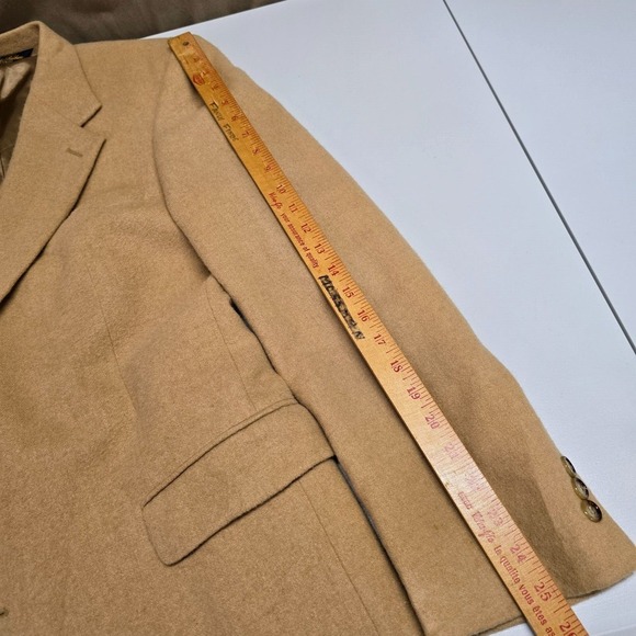 Brooks Brothers Men Camel Hair Blazer Size 43L Sport Coat Business Classic - Picture 13 of 15